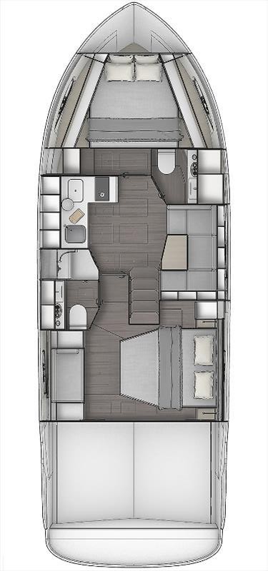 Sandy I – Bavaria SR41 - Boat Interior Layout